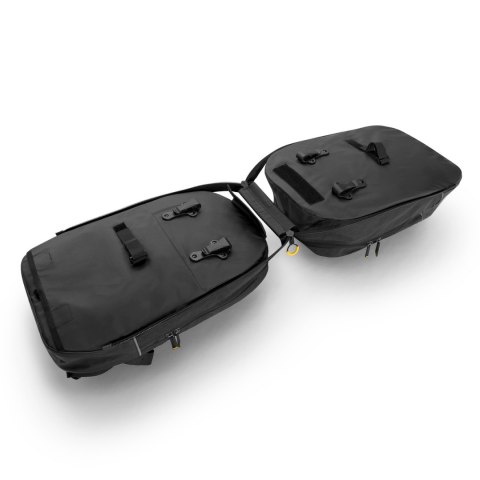 Torba rowerowa podwójna plecak 2w1 30l czarna Torba rowerowa podwójna plecak 2w1 30l czarna