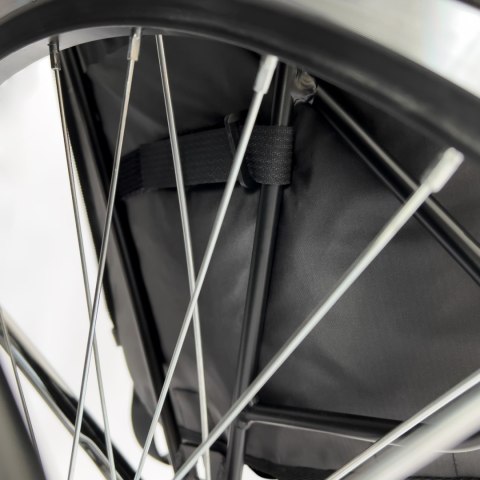 Torba rowerowa podwójna plecak 2w1 30l czarna Torba rowerowa podwójna plecak 2w1 30l czarna