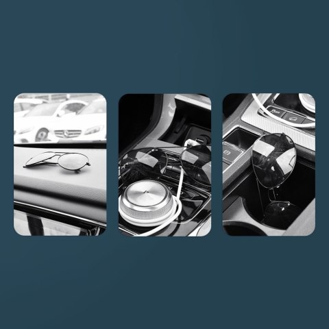 Uchwyt klips samochodowy na okulary samoprzylepny czarny Uchwyt klips samochodowy na okulary samoprzylepny czarny