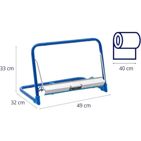 Wieszak uchwyt na czyściwo przemysłowe ścienny szer. 40 cm śr. 50 cm do 5 kg Wieszak uchwyt na czyściwo przemysłowe ścienny szer. 40 cm śr. 50 cm do 5 kg