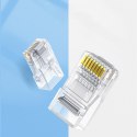 Wtyczka końcówka RJ45 8P8C Cat 6 przezroczysta ZESTAW 100szt Wtyczka końcówka RJ45 8P8C Cat 6 przezroczysta ZESTAW 100szt