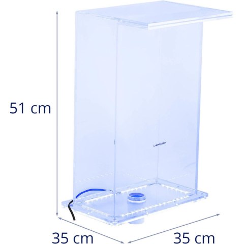 Wylewka wodospadowa z oświetleniem LED 35 cm wypływ wody 310 mm Wylewka wodospadowa z oświetleniem LED 35 cm wypływ wody 310 mm