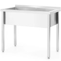 Basen zlew gastronomiczny jednokomorowy Budget Line STAL 1000 x 600 x 850 cm - Hendi 811023 Basen zlew gastronomiczny jednokomorowy Budget Line STAL 1000 x 600 x 850 cm - Hendi 811023
