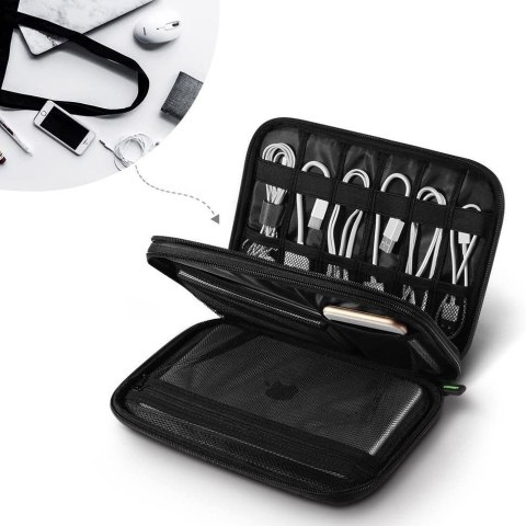 Etui pudełko na dysk twardy HDD SSD telefon kable akcesoria szary Etui pudełko na dysk twardy HDD SSD telefon kable akcesoria szary