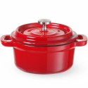 Garnek żeliwny emaliowany 0.27 l czerwony - Hendi 626856