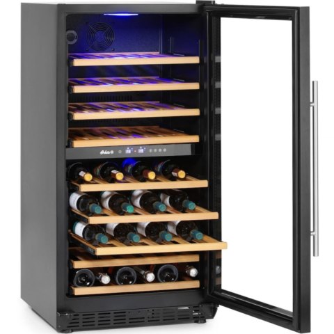 Lodówka chłodziarka do wina dwustrefowa na 72 butelki 232 l 110 W Lodówka chłodziarka do wina dwustrefowa na 72 butelki 232 l 110 W
