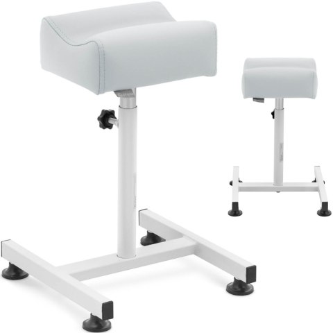 Podnóżek kosmetyczny do pedicure regulowana wysokość do 67 cm do 80 kg - jasnoszary Podnóżek kosmetyczny do pedicure regulowana wysokość do 67 cm do 80 kg - jasnoszary