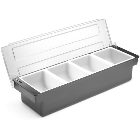 Pojemnik barmański organizer na dodatki do drinków koktajli - 4 wkłady Pojemnik barmański organizer na dodatki do drinków koktajli - 4 wkłady