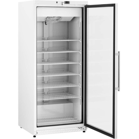 Szafa mroźnicza zamrażarka przeszklona 7 półek 580 l 492 W - biała