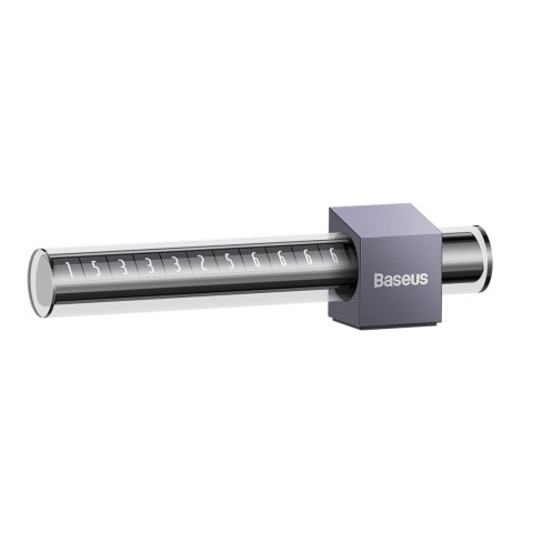 Tabliczka parkingowa na numer telefonu na deskę rozdzielczą szara Tabliczka parkingowa na numer telefonu na deskę rozdzielczą szara