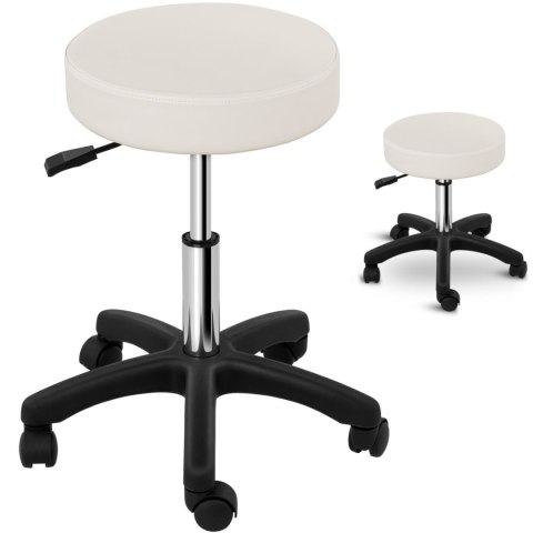 Taboret stołek kosmetyczny obrotowy na kółkach Physa AVERSA - beżowy Taboret stołek kosmetyczny obrotowy na kółkach Physa AVERSA - beżowy