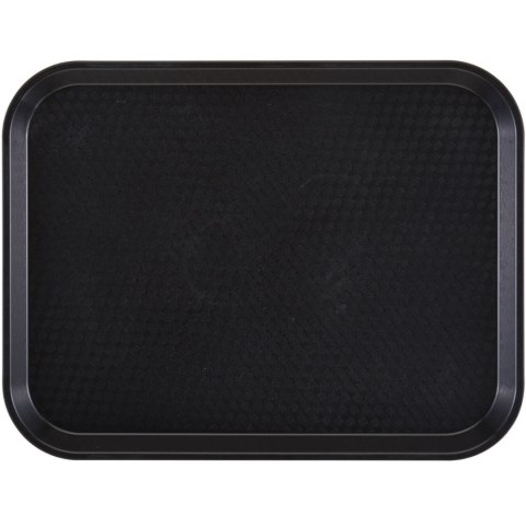 Taca antypoślizgowa do serwowania z polipropylenu 300 x 410 mm - czarna Taca antypoślizgowa do serwowania z polipropylenu 300 x 410 mm - czarna