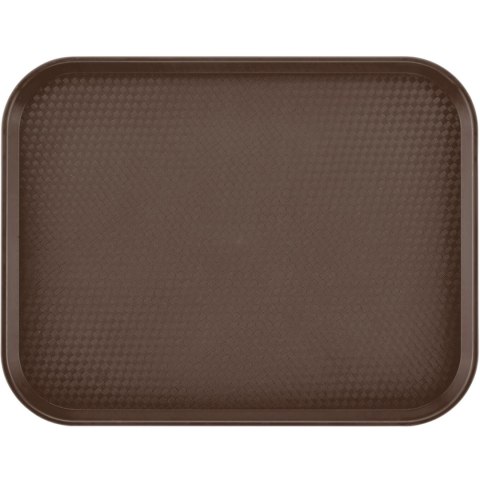 Taca antypoślizgowa do serwowania z polipropylenu 355 x 457 mm - brązowa Taca antypoślizgowa do serwowania z polipropylenu 355 x 457 mm - brązowa