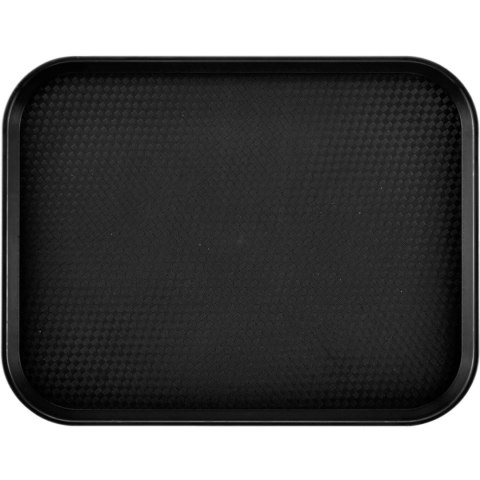 Taca antypoślizgowa do serwowania z polipropylenu 355 x 457 mm - czarna Taca antypoślizgowa do serwowania z polipropylenu 355 x 457 mm - czarna