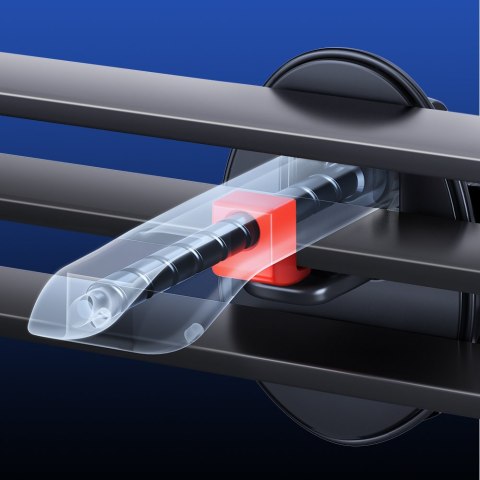 Uchwyt samochodowy do telefonu z ładowarką indukcyjną Qi 15W MagSafe na kratkę srebrny Uchwyt samochodowy do telefonu z ładowarką indukcyjną Qi 15W MagSafe na kratkę srebrny