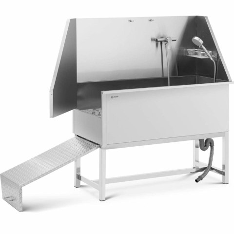 Wanna groomerska do kąpieli mycia psów zwierząt z rampą 122 x 56 x 142 cm Wanna groomerska do kąpieli mycia psów zwierząt z rampą 122 x 56 x 142 cm