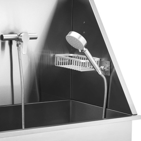 Wanna groomerska do kąpieli mycia psów zwierząt z rampą 122 x 56 x 142 cm Wanna groomerska do kąpieli mycia psów zwierząt z rampą 122 x 56 x 142 cm