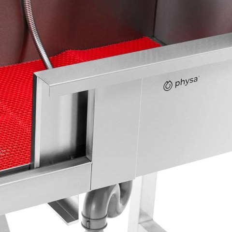 Wanna groomerska do kąpieli mycia psów zwierząt ze schodami 90 x 90 x 106 cm Wanna groomerska do kąpieli mycia psów zwierząt ze schodami 90 x 90 x 106 cm