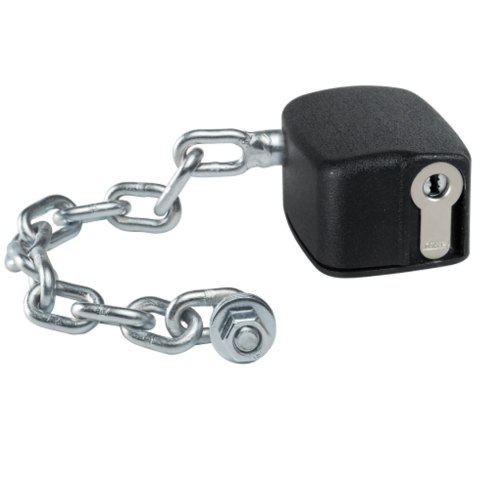 Zamek łańcuszkowy zamknięcie do kubła kontenera na śmieci 80L - 1100L Zamek łańcuszkowy zamknięcie do kubła kontenera na śmieci 80L - 1100L