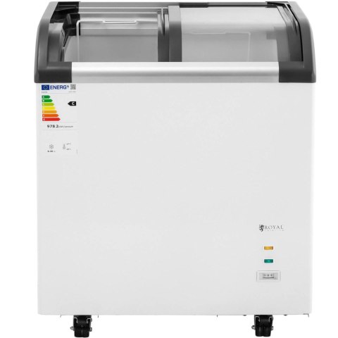 Zamrażarka skrzyniowa przeszklona do lodów mrożonek 180 l 180 W Zamrażarka skrzyniowa przeszklona do lodów mrożonek 180 l 180 W