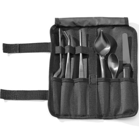 Zestaw narzędzi szefa kuchni do dekorowania potraw ciast sushi 6 el. - czarne Zestaw narzędzi szefa kuchni do dekorowania potraw ciast sushi 6 el. - czarne