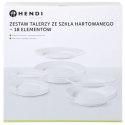 Zestaw talerzy ze szkła hartowanego 18 el. - Hendi 795224 Zestaw talerzy ze szkła hartowanego 18 el. - Hendi 795224