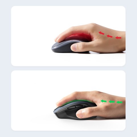 Ergonomiczna myszka bezprzewodowa optyczna USB 2.4GHz 4000DPI czarny Ergonomiczna myszka bezprzewodowa optyczna USB 2.4GHz 4000DPI czarny