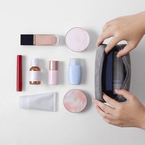 Etui pokrowiec orgaznizer saszetka wielofunkcyjna na akcesoria 19x12x8cm szary Etui pokrowiec orgaznizer saszetka wielofunkcyjna na akcesoria 19x12x8cm szary