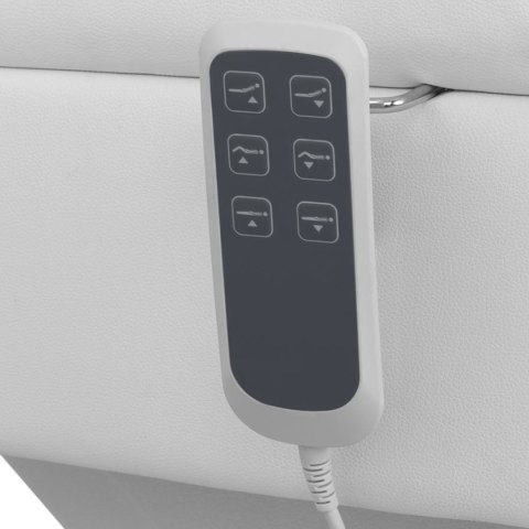 Fotel kosmetyczny do tatuażu masażu spa z pilotem SAN MARINO - biały Fotel kosmetyczny do tatuażu masażu spa z pilotem SAN MARINO - biały