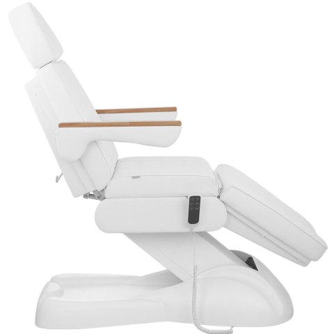 Fotel kosmetyczny do tatuażu masażu spa z pilotem SAN MARINO - biały Fotel kosmetyczny do tatuażu masażu spa z pilotem SAN MARINO - biały
