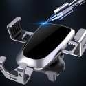 Grawitacyjny uchwyt samochodowy do smartfona na kratkę nawiewu czarny Grawitacyjny uchwyt samochodowy do smartfona na kratkę nawiewu czarny
