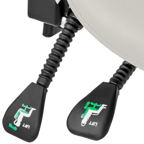 Krzesło kosmetyczne siodłowe z oparciem obrotowe regulowane BERLIN - beżowe Krzesło kosmetyczne siodłowe z oparciem obrotowe regulowane BERLIN - beżowe