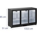 Lodówka chłodziarka barowa na napoje przeszklona 318 l 220 W Lodówka chłodziarka barowa na napoje przeszklona 318 l 220 W