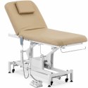 Łóżko stół kosmetyczny do masażu elektryczny 2 silniki 150 kg LYON - ciemny beż Łóżko stół kosmetyczny do masażu elektryczny 2 silniki 150 kg LYON - ciemny beż