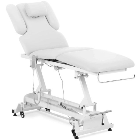 Łóżko stół kosmetyczny do masażu elektryczny 3 silniki 250 kg NANTES - biały Łóżko stół kosmetyczny do masażu elektryczny 3 silniki 250 kg NANTES - biały