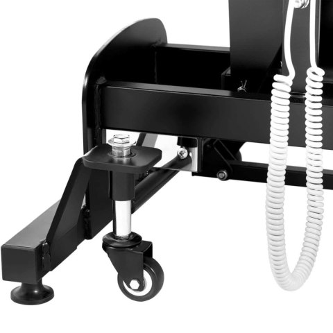 Łóżko stół kosmetyczny do masażu elektryczny 3 silniki 250 kg NANTES - czarny Łóżko stół kosmetyczny do masażu elektryczny 3 silniki 250 kg NANTES - czarny