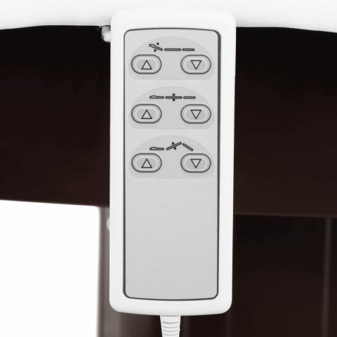 Łóżko stół leżanka kosmetyczna do masażu elektryczna 200 kg MONZA - biała Łóżko stół leżanka kosmetyczna do masażu elektryczna 200 kg MONZA - biała