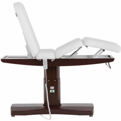 Łóżko stół leżanka kosmetyczna do masażu elektryczna 200 kg MONZA - biała Łóżko stół leżanka kosmetyczna do masażu elektryczna 200 kg MONZA - biała