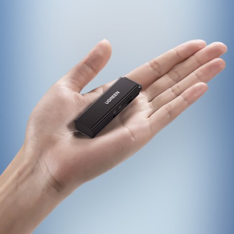 Przenośny czytnik kart TF/SD pod USB 3.0 czarny Przenośny czytnik kart TF/SD pod USB 3.0 czarny