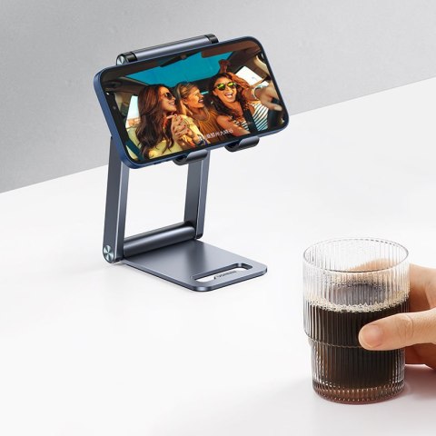 Składana podstawka stojak pod smartfon statyw na telefon szary Składana podstawka stojak pod smartfon statyw na telefon szary