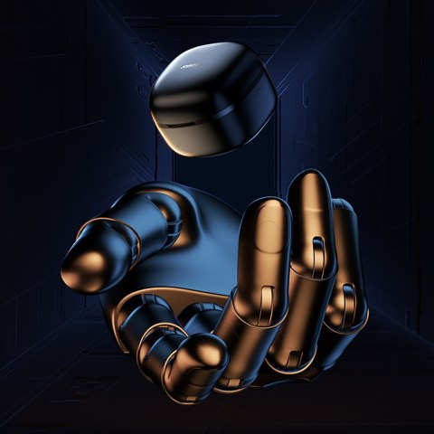 Słuchawki bezprzewodowe douszne TWS IP54 czarne Słuchawki bezprzewodowe douszne TWS IP54 czarne