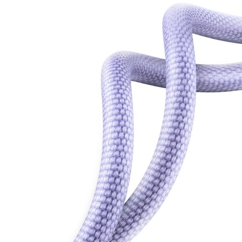 Kabel przewód do szybkiego ładowania i transferu danych USB USB-C 100W 1.2m fioletowy