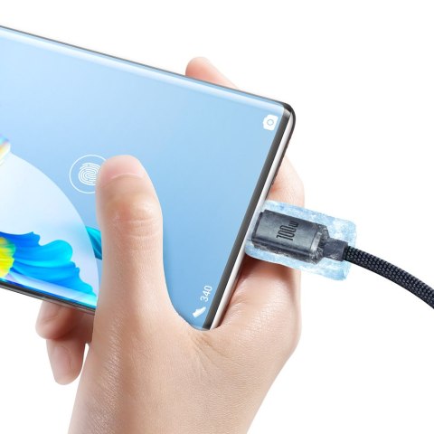 Kabel przewód do szybkiego ładowania i transferu danych USB USB-C 100W 2m czarny