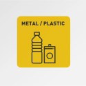 Kosz pojemnik do segregacji sortowania śmieci odpadów 60 l - metal plastik Kosz pojemnik do segregacji sortowania śmieci odpadów 60 l - metal plastik