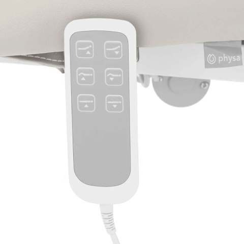 Łóżko stół kosmetyczny do masażu elektryczny 3 silniki 250 kg NANTES - beżowy Łóżko stół kosmetyczny do masażu elektryczny 3 silniki 250 kg NANTES - beżowy