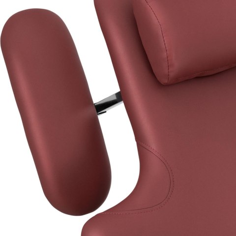 Łóżko stół kosmetyczny do masażu elektryczny 3 silniki 250 kg NANTES - bordowe Łóżko stół kosmetyczny do masażu elektryczny 3 silniki 250 kg NANTES - bordowe