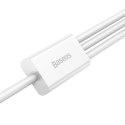 Superior 3w1 kabel USB Iphone Lightning USB-C microUSB 3.5 A 1.5 m Biały Superior 3w1 kabel USB Iphone Lightning USB-C microUSB 3.5 A 1.5 m Biały