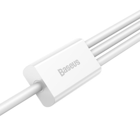 Superior 3w1 kabel USB Iphone Lightning USB-C microUSB 3.5 A 1.5 m Biały Superior 3w1 kabel USB Iphone Lightning USB-C microUSB 3.5 A 1.5 m Biały