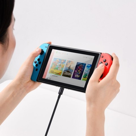 Superior kabel przewód USB-C USB-C Quick Charge FCP 100W 5A 20V 1m czarny Superior kabel przewód USB-C USB-C Quick Charge FCP 100W 5A 20V 1m czarny