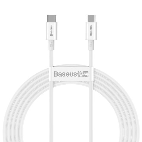 Superior kabel przewód USB-C USB-C Quick Charge FCP 100W 5A 20V 2m biały Superior kabel przewód USB-C USB-C Quick Charge FCP 100W 5A 20V 2m biały